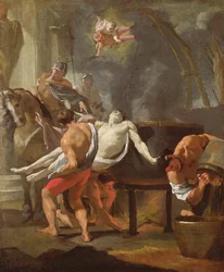 A sketch of The Martyrdom of Saint John the Evangelist, 1641